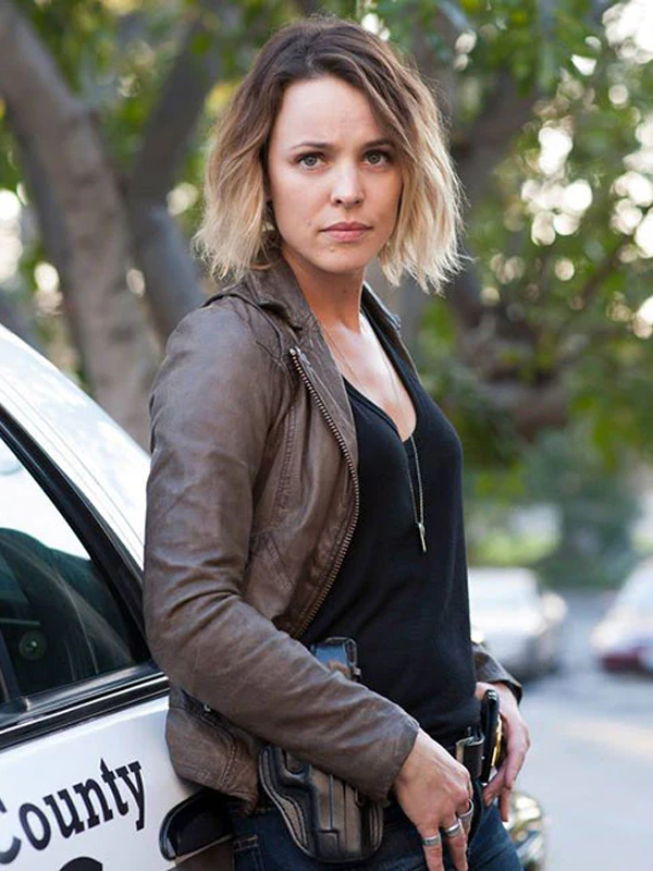 True Detective Ani Bezzerides Brown Leather Biker Jacket
