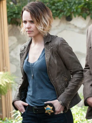 True Detective Ani Bezzerides Brown Biker Jacket
