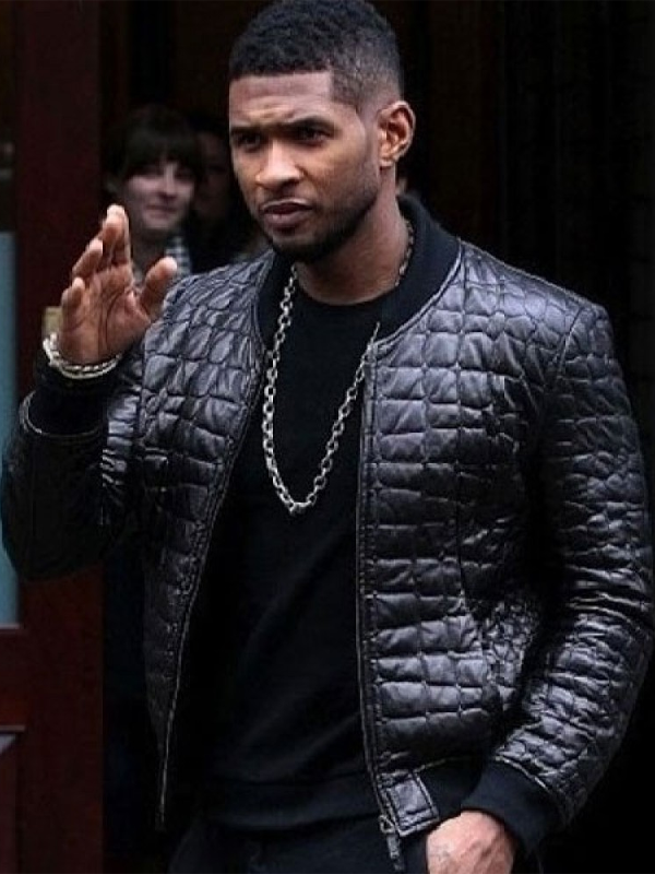 Usher Black Leather Jacket