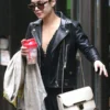 Vanessa Hudgens Black Biker Leather Jacket