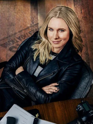 Veronica Mars TV Series Black Leather Jacket