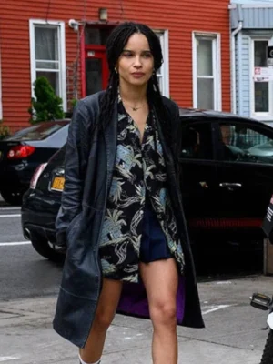 Zoe Kravitz Black Coat