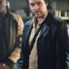 21 Bridges Ray Jackson Black Leather Coat