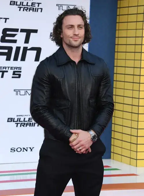 Aaron Taylor Johnson Actor Black Jacket