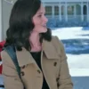 Alexis Bledel Gilmore Girls Rory Gilmore Brown Wool Coat