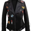 Anna Kendrick Pitch Perfect 3 Beca Black Leather Biker Jacket