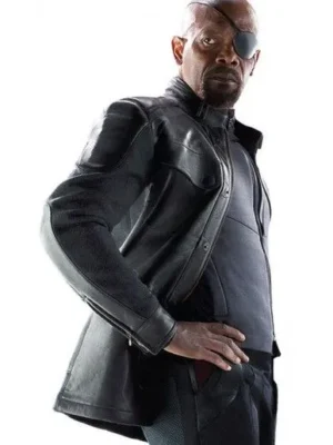 Avengers Age of Ultron Nick Fury Black Jacket