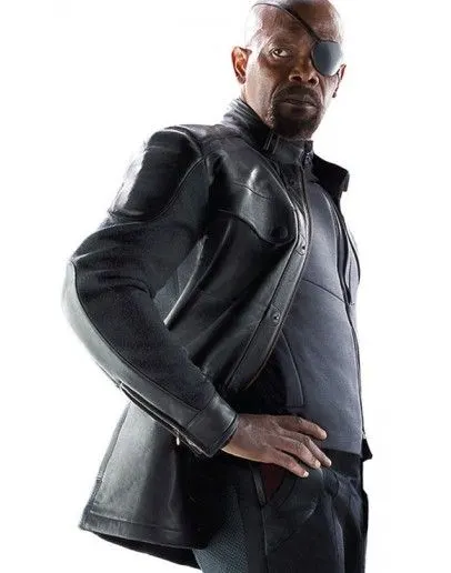 Avengers Age of Ultron Nick Fury Black Jacket