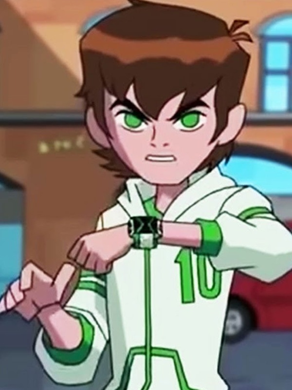 Ben 10 Omniverse White Leather Jacket