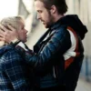 Blue Valentine Movie Ryan Gosling Black Leather Biker Jacket