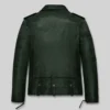 Chris Pine American Actor Green Biker Jacket
