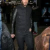 David Beckham Black Varsity Jacket