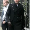 David Beckham Black Wool Coat
