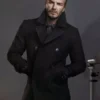 David Beckham Black Peacoat