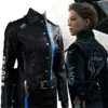 Death Stranding Fragile Express Black Leather Jacket