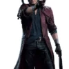 Devil May Cry 5 Dante Maroon Leather Trench Coat