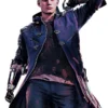 Devil May Cry 5 Nero Blue Leather Coat Jacket