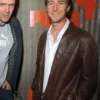 Edward Norton American Actor Brown Leather Jacket