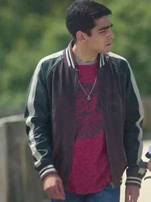 Elite Omar Ayuso Black Leather Bomber Jacket