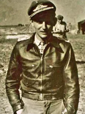 Erich Hartmann Bubi Brown Leather Jacket