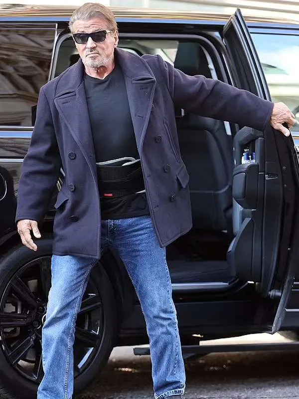 Expendables 4 Barney Ross Blue Peacoat