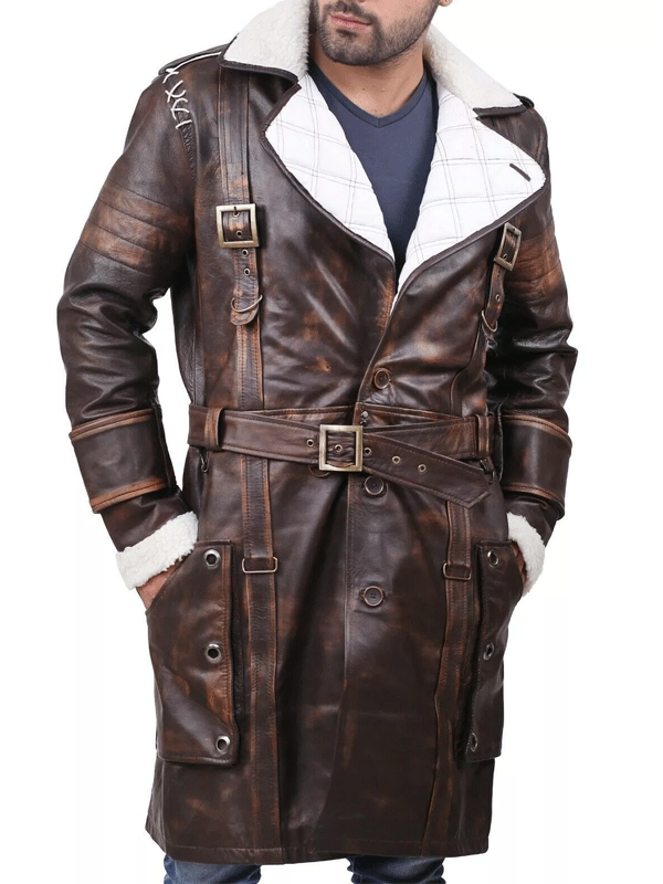 Fallout 4 Arthur Maxson Battlecoat Leather Coat