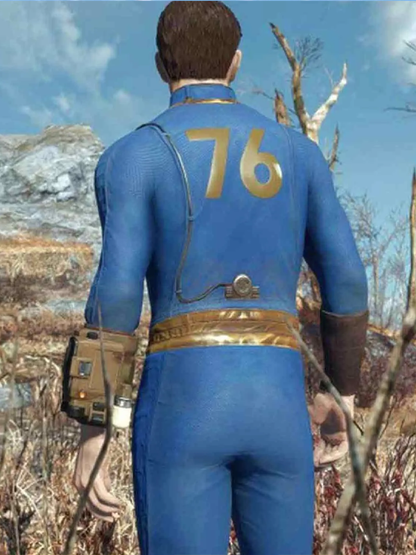 Fallout New Vegas Vault 76 Leather Jacket