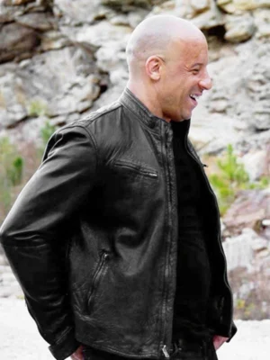 Fast and Furious 6 Vin Diesel Black Leather Jacket