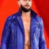 Finn Balor Blue Biker Jacket