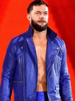 Finn Balor Blue Biker Jacket