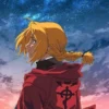 Fullmetal Alchemist Edward Elric Red Leather Coat