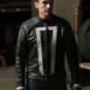 Ghost Rider Agents of Shield Robbie Reyes Black Leather Jacket