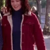 Gilmore Girls Lorelai Gilmore Shearling Red Jacket