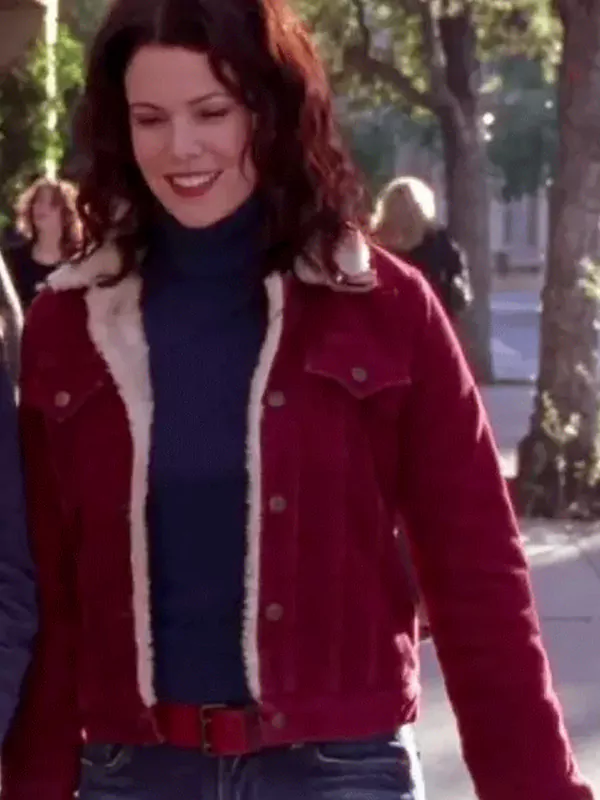 Gilmore Girls Lorelai Gilmore Shearling Red Jacket