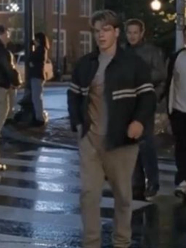 Good Will Hunting Movie Matt Damon Black Jacket