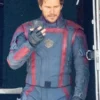 Guardians of the Galaxy Vol3 Star Lord Blue Leather Jacket