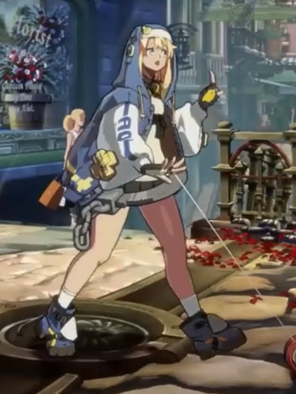 Guilty Gear Strive Bridget Blue Leather Jacket