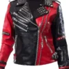 Harley Quinn Heartless Asylum Studded Biker Jacket