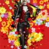 Harley Quinn Heartless Asylum Studded Biker Jacket