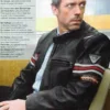 Hugh Laurie House M.D. Dr. Gregory House Black Leather Jacket
