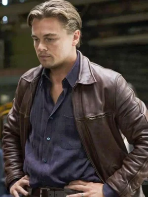 Inception Movie Leonardo DiCaprio Brown Jacket