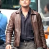 Inception Movie Leonardo DiCaprio Brown Leather Jacket