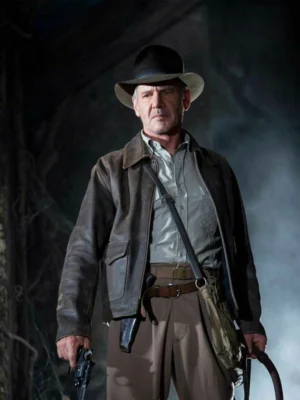 Indiana Jones Harrison Ford Brown Leather Jacket