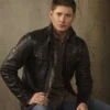 Jensen Ackles American Actor Black Jacket