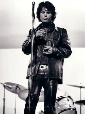 Jim Morrison Black Trucker Jacket with Pants