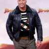 Jumanji The Next Level Dwayne Johnson Black Leather Jacket