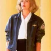 Kelly McGillis Top Gun Charlie Flight Black Jacket