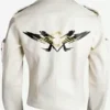King of Fighters Kyo Kusanagi Cosplay White Leather Costume Jacket