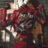 Margot Robbie The Suicide Squad Harley Quinn Red Cropped Jacket