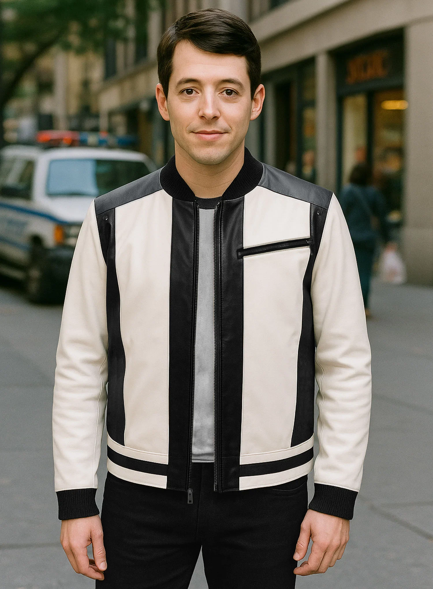 Matthew Broderick White Jacket